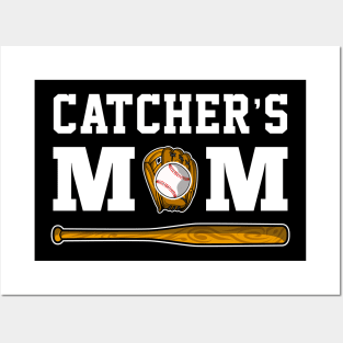 Funny Catchers Mom Baseball Posters and Art